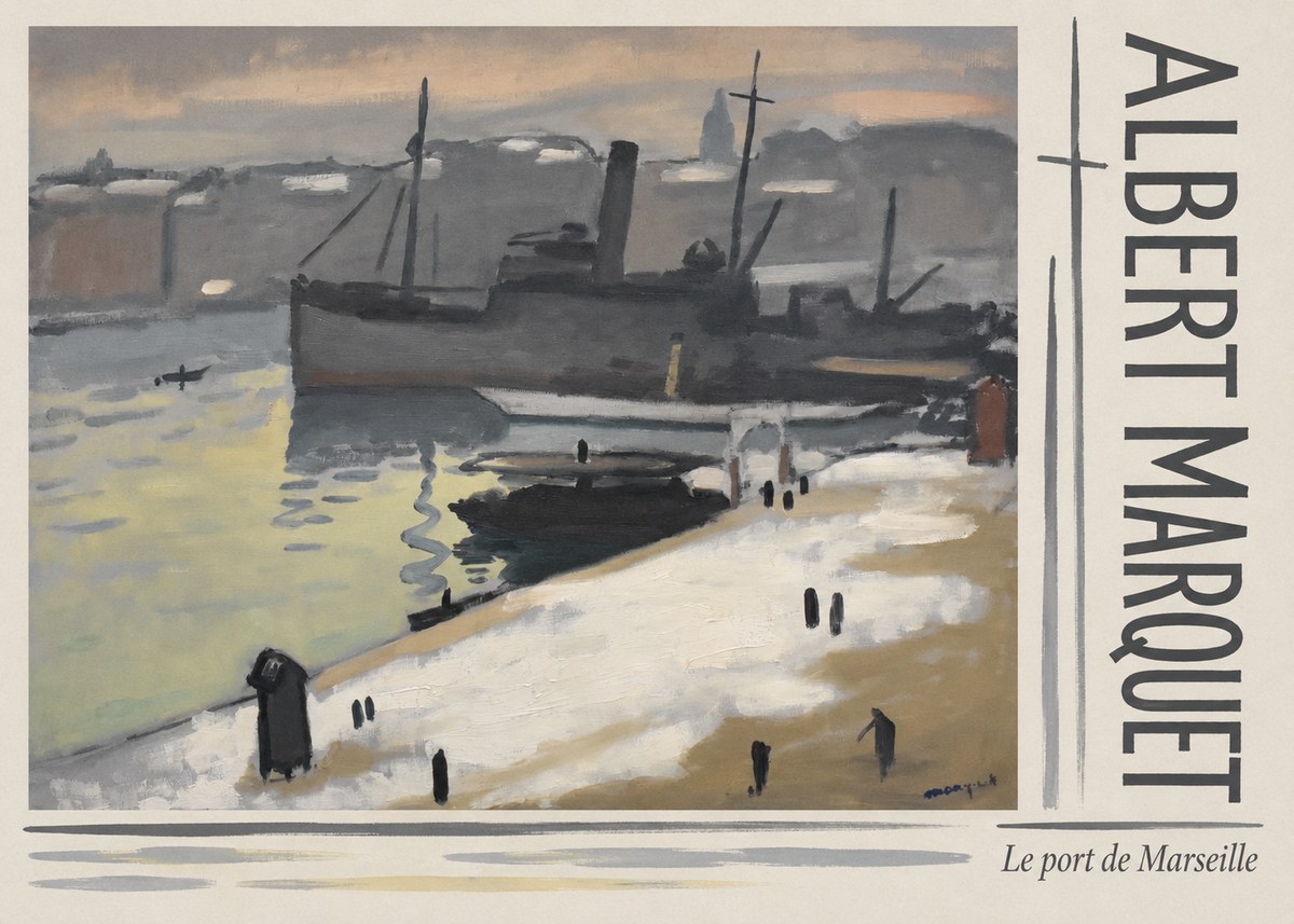 Albert Marquet Le Port De Marseille I No3 - Poster