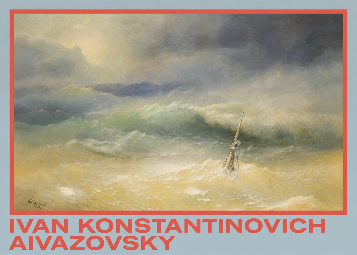 Ivan Konstantinovich Aivazovsky Shipwreck Scene No4 - Poster