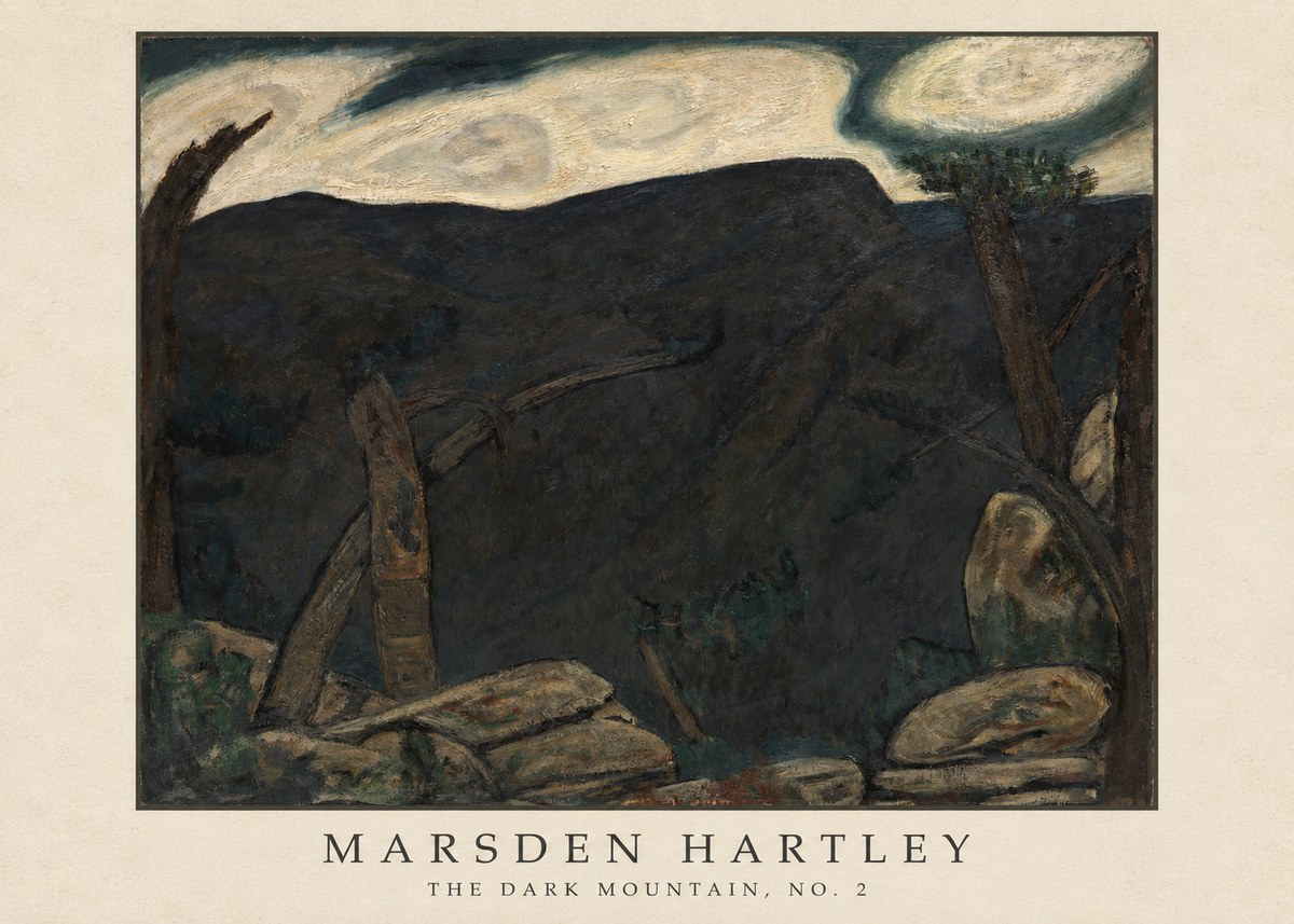 Marsden Hartley The Dark Mountain, No. 2 No4 - Poster