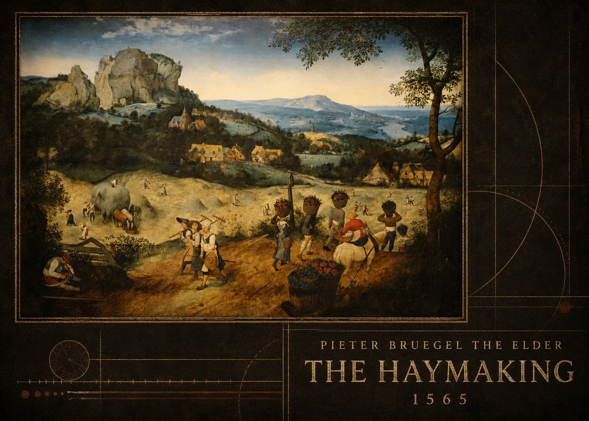 Pieter Bruegel The Haymaking No5 - Poster