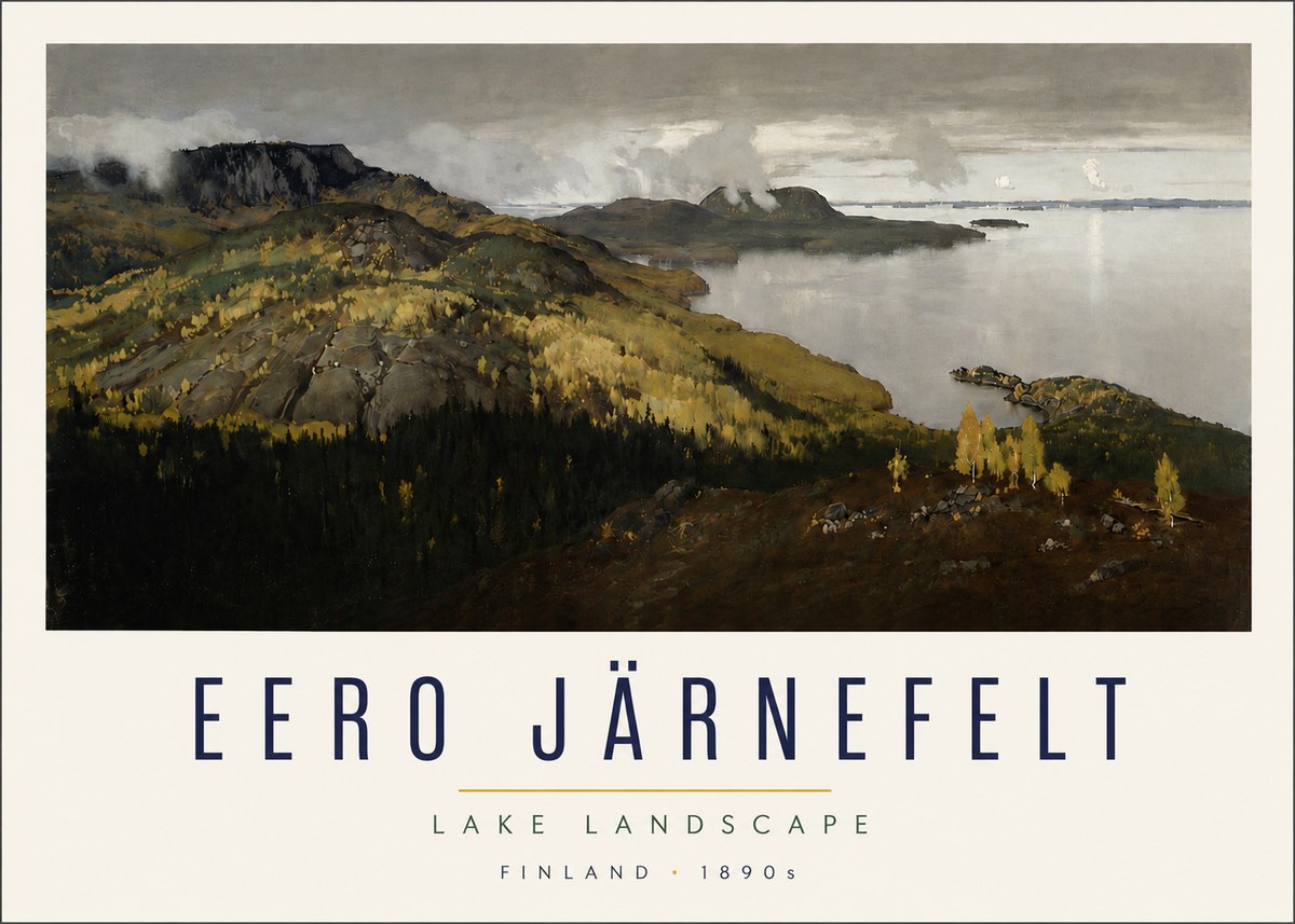 Eero Järnefelt Lake Landscape No4 - Poster