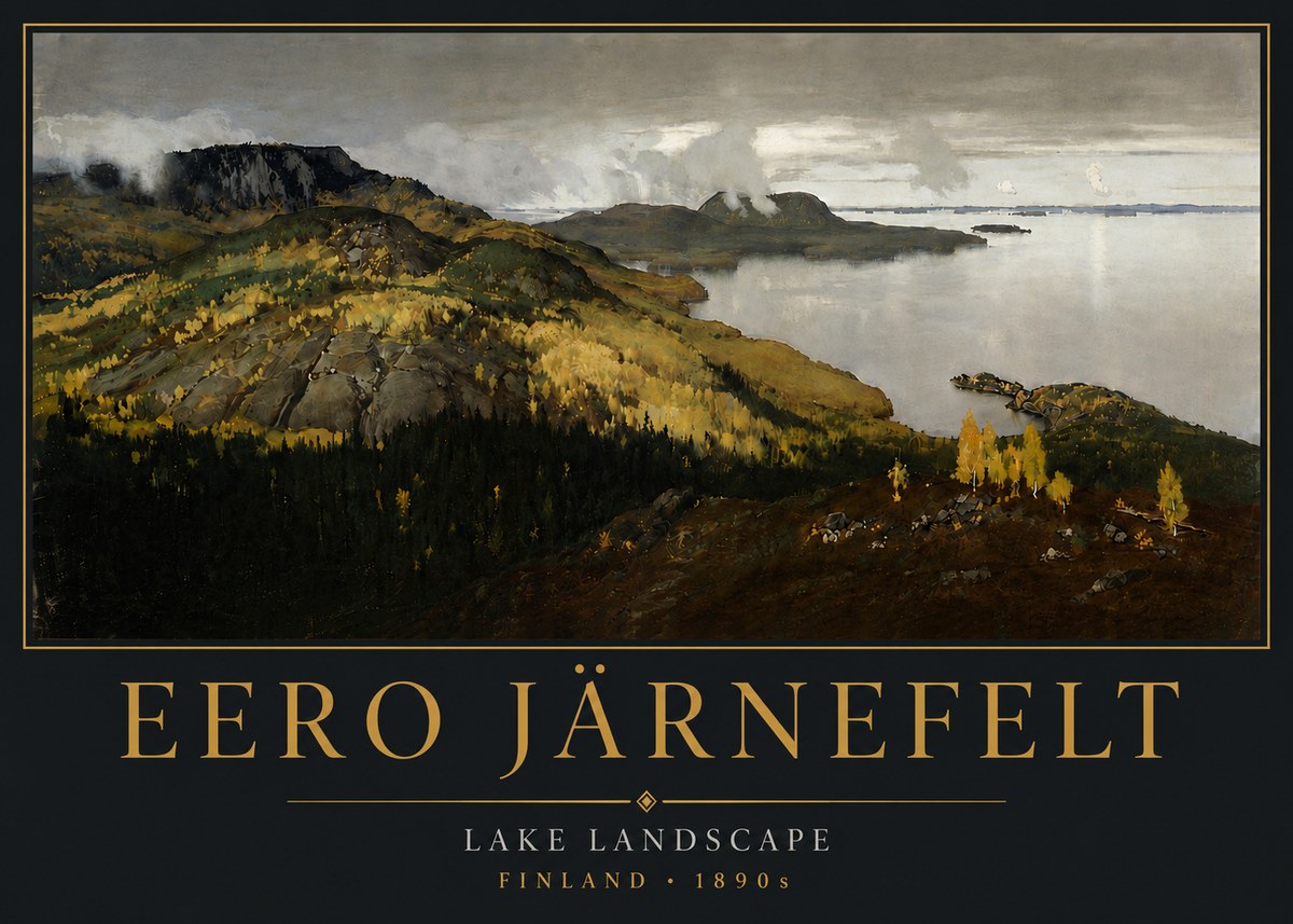 Eero Järnefelt Lake Landscape No6 - Poster