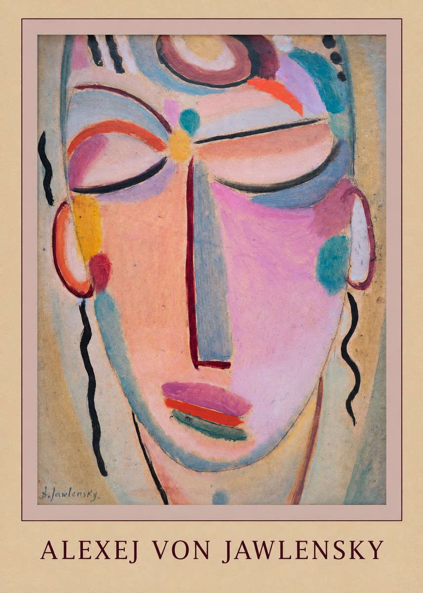 Alexej von Jawlensky Mystic Head No4 - Poster