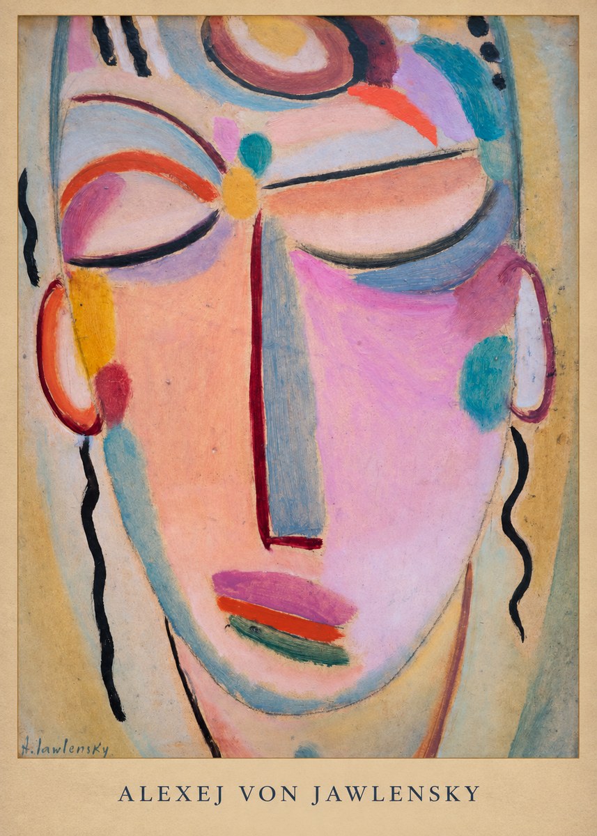 Alexej von Jawlensky Mystic Head No6 - Poster