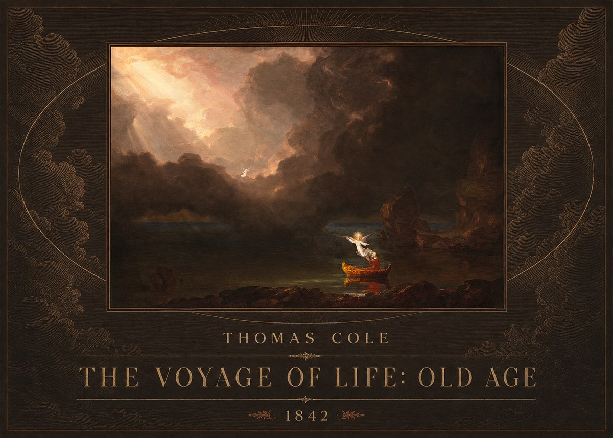 Thomas Cole The Voyage of Life: Old Age II No4 - Poster