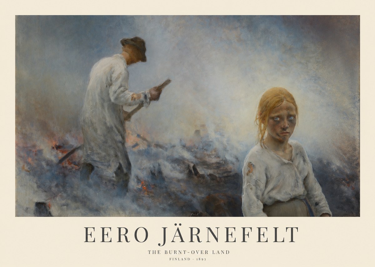 Eero Järnefelt The Burnt-over Land No1 - Poster