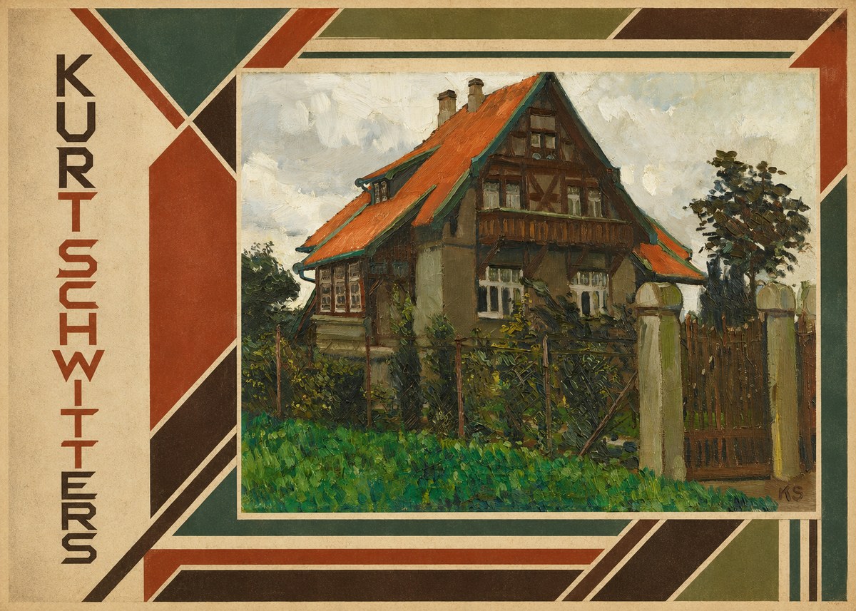 Kurt Schwitters The House on Berggasse No2 - Poster
