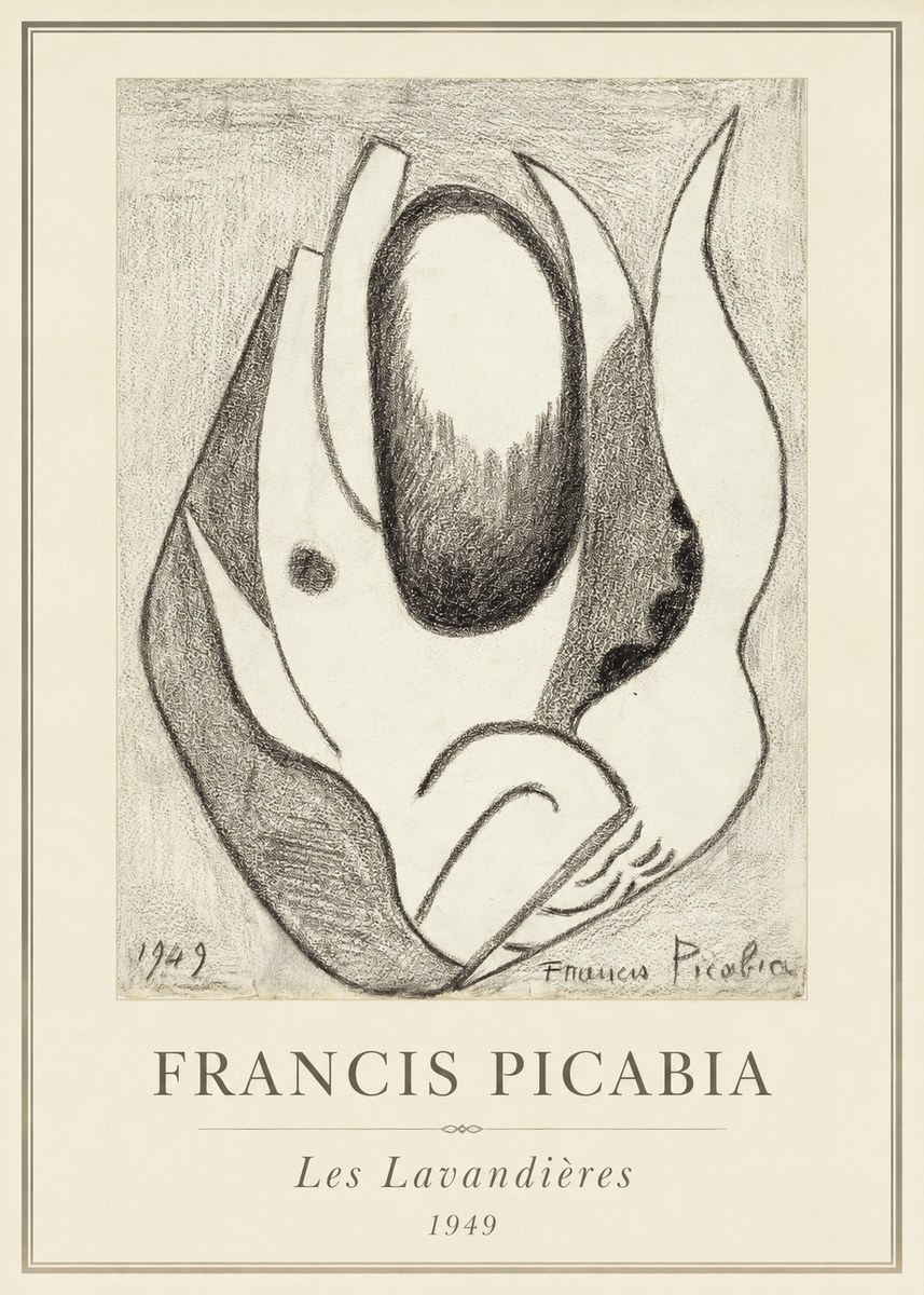 Francis Picabia Les Lavandières No4 - Poster