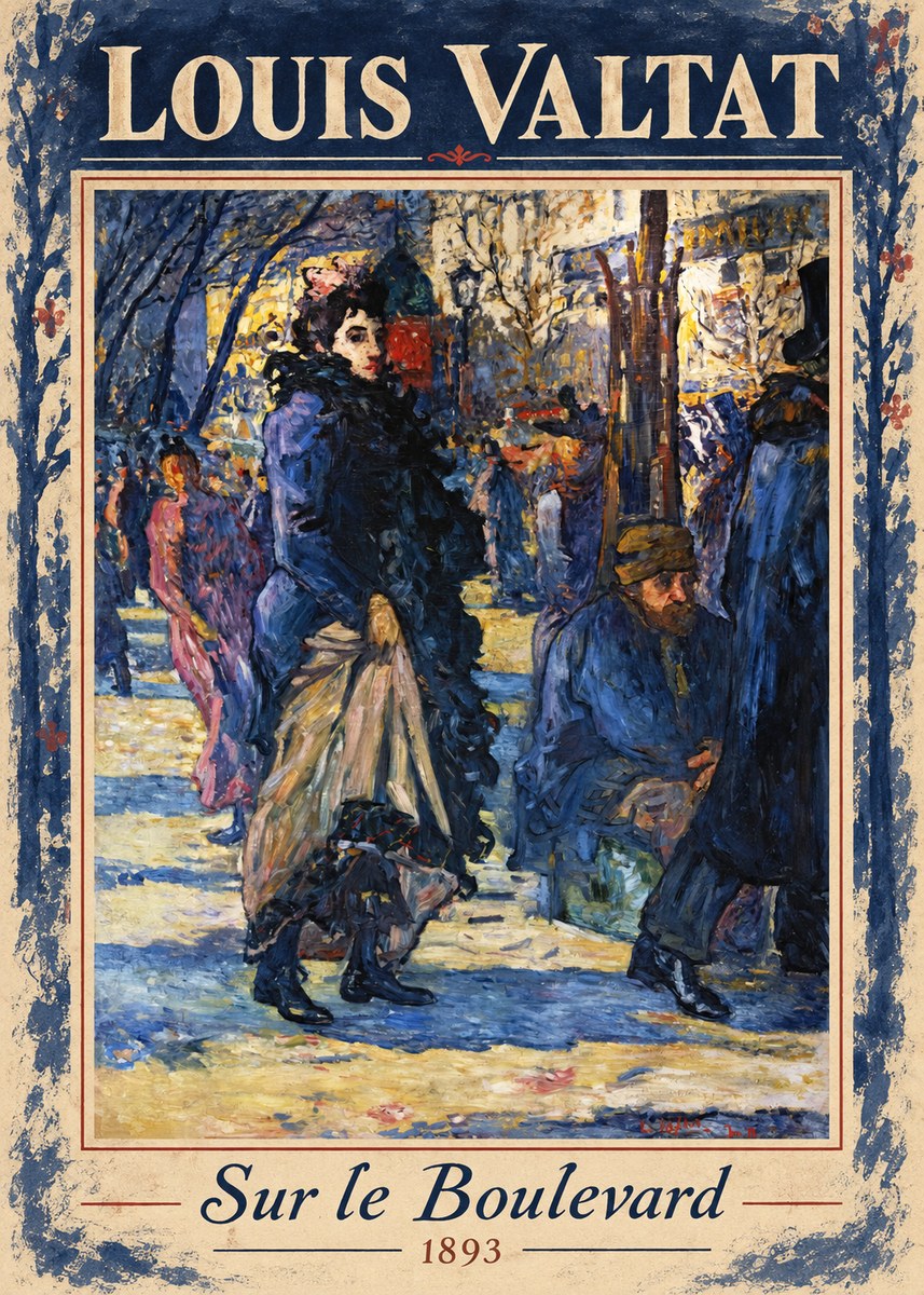 Louis Valtat Sur Le Boulevard No1 - Poster