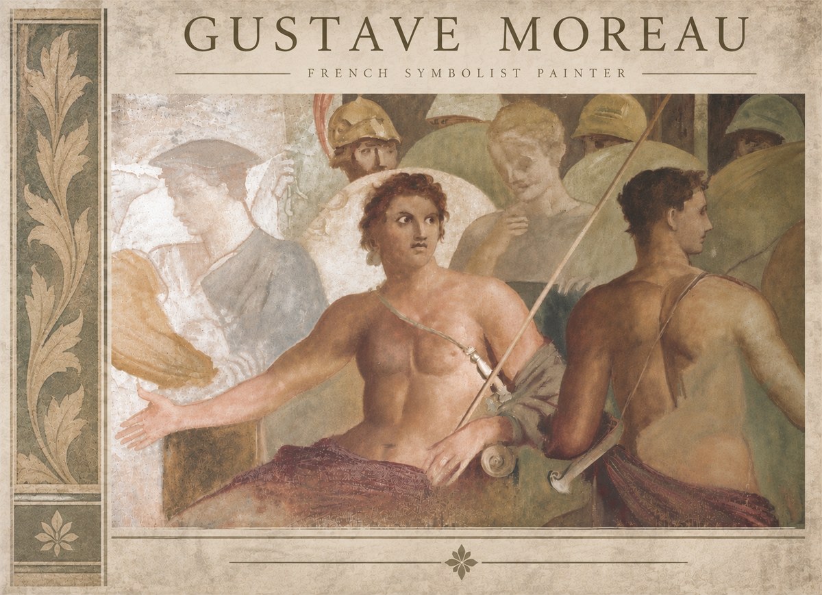 Gustave Moreau Les Prétendants No6 - Poster