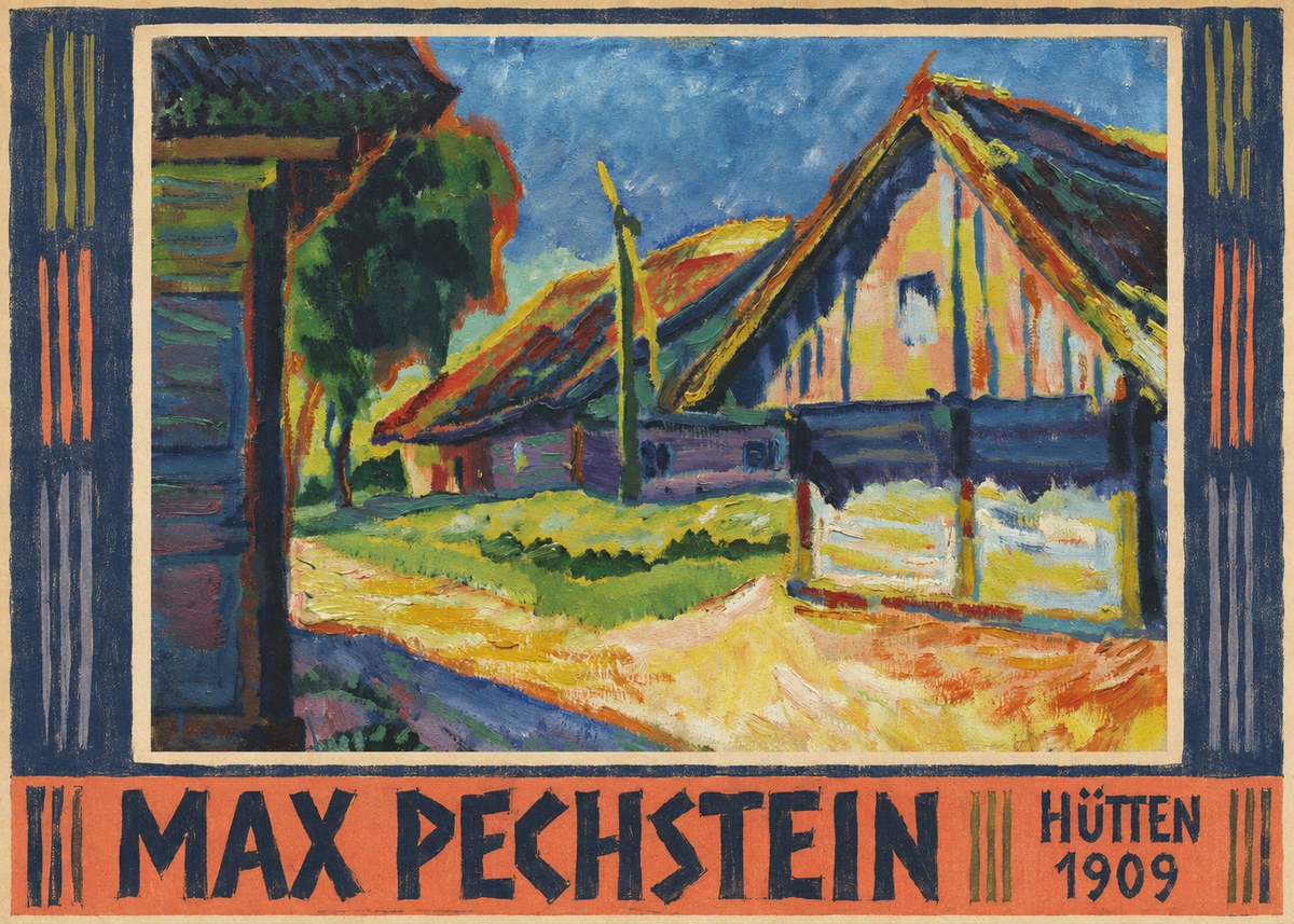 Max Pechstein Hütten 1909 No5 - Poster