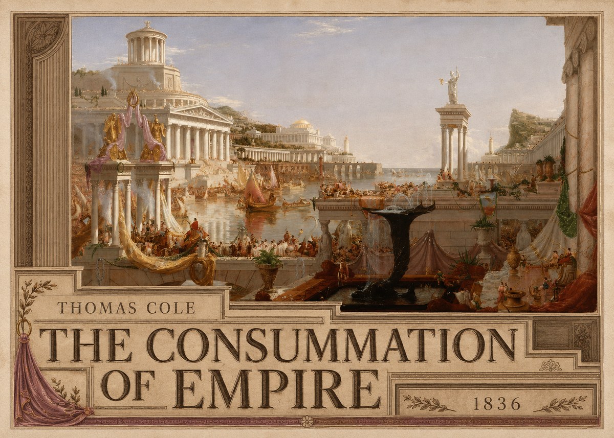 Thomas Cole The Consummation of Empire No5 - Poster