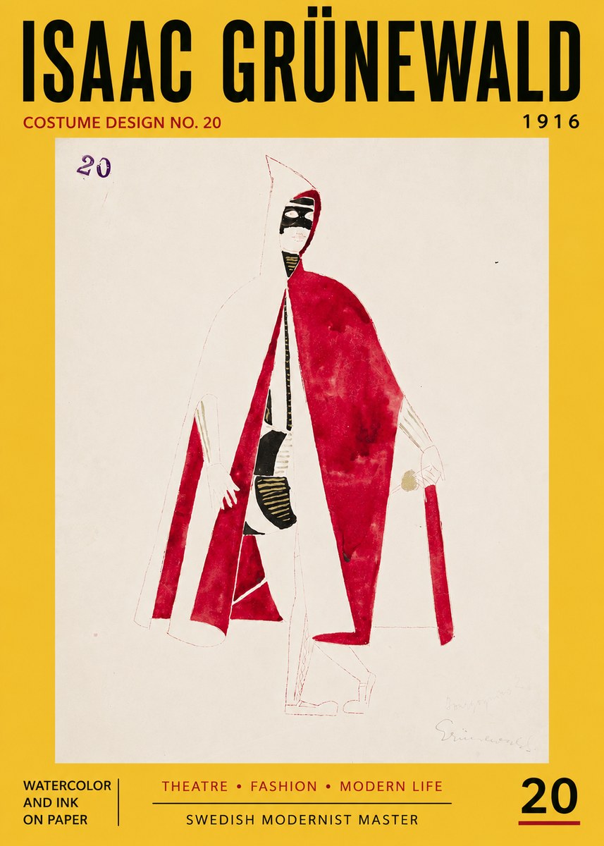 Isaac Grünewald Costume Design No. 20 No5 - Poster