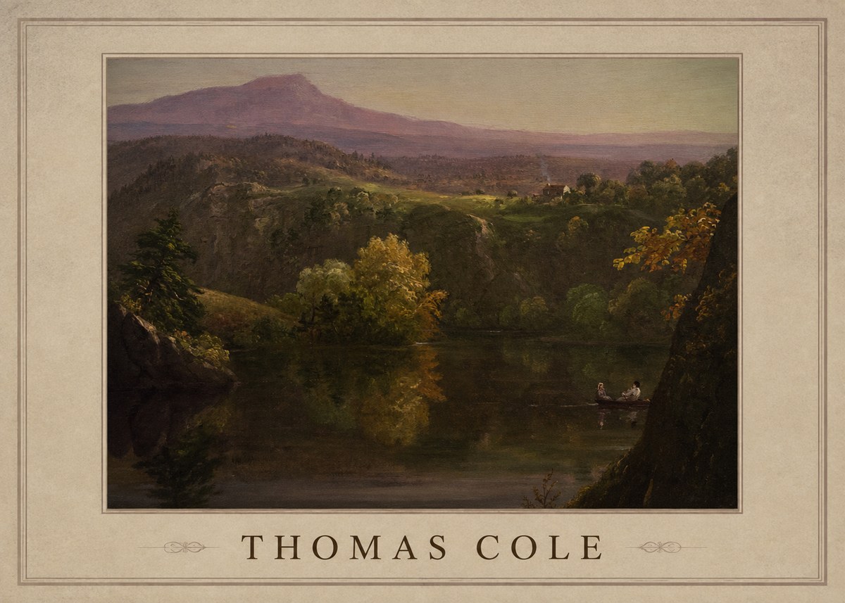 Thomas Cole View of the Catskill Mountains, Early Autumn No1 - Poster