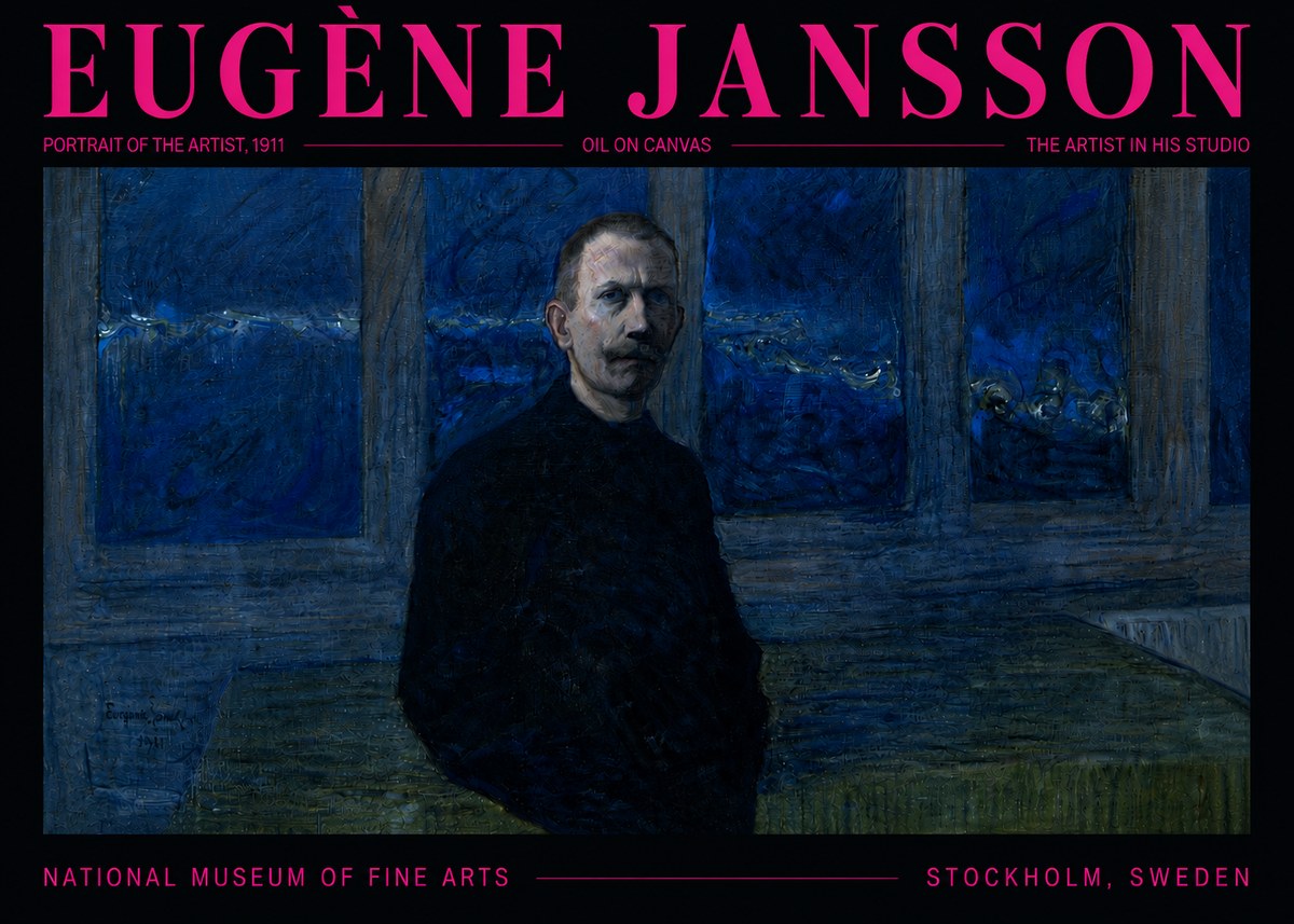 Eugène Jansson Portrait of the Artist, 1911 No5 - Poster