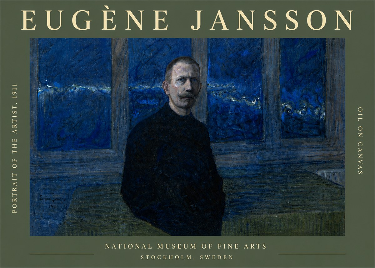 Eugène Jansson Portrait of the Artist, 1911 No6 - Poster