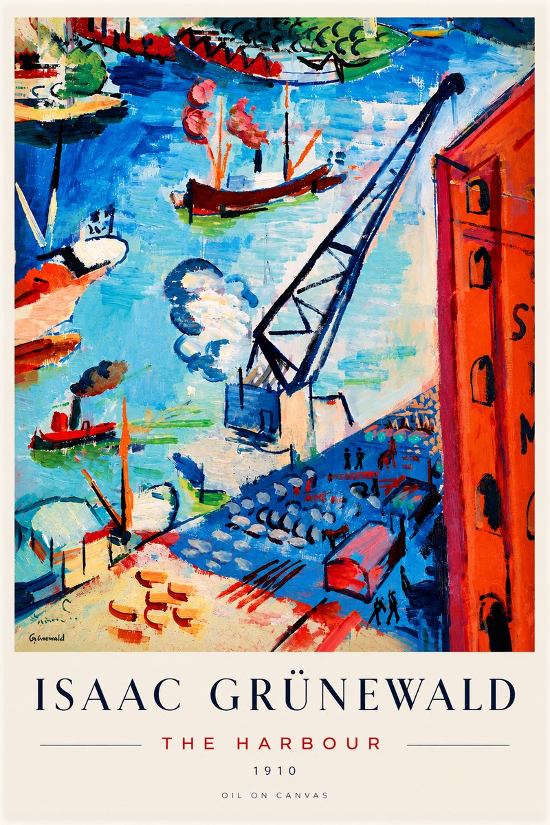 Isaac Grünewald The Harbour No6 - Poster