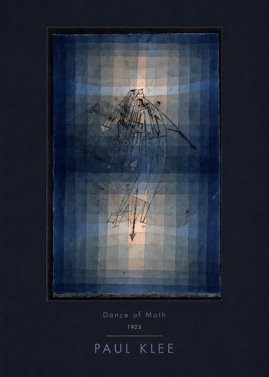 Paul Klee Dance of Moth No5 - Poster