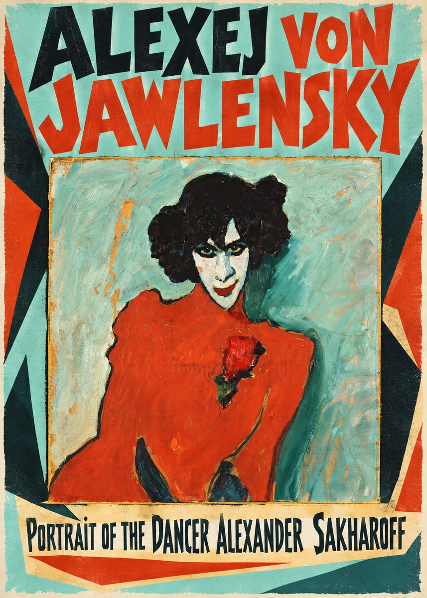 Alexej von Jawlensky Portrait of the Dancer Alexander Sakharoff No4 - Poster