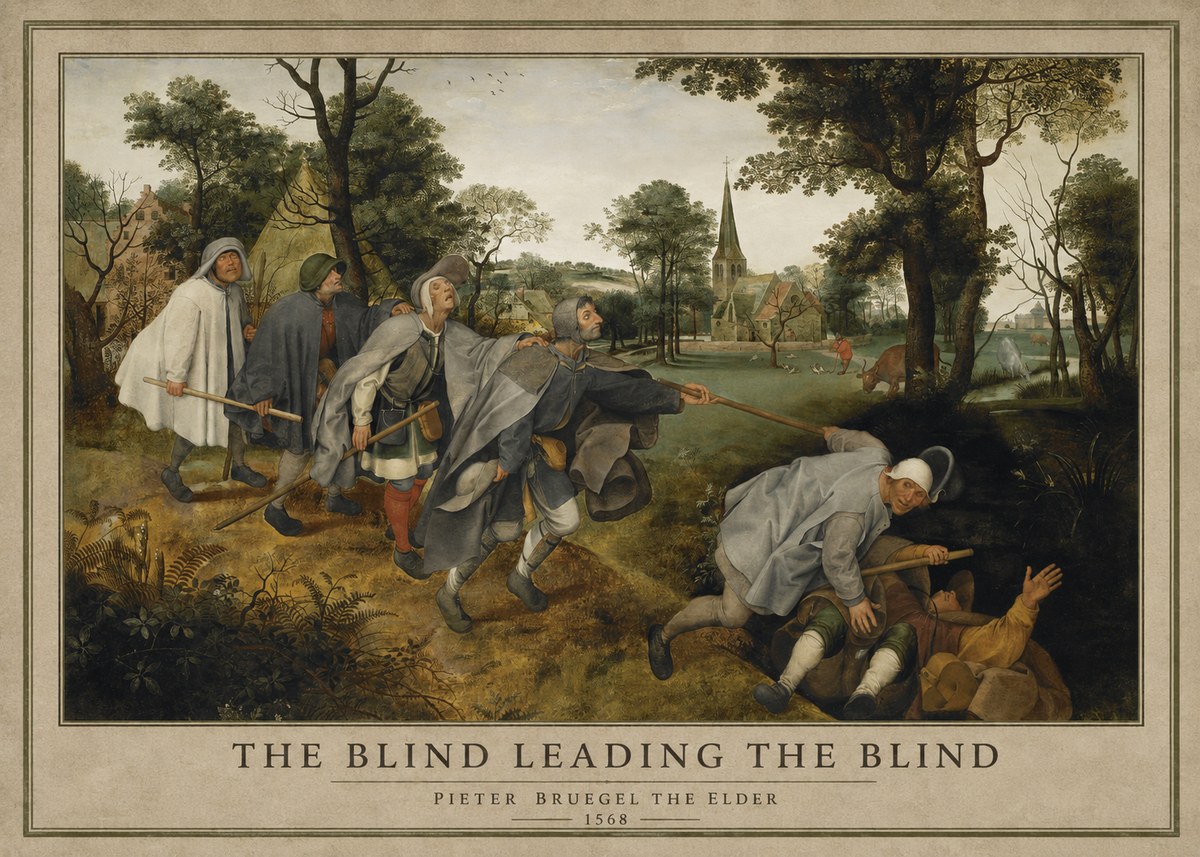 Pieter Bruegel The Blind Leading the Blind I No1 - Poster