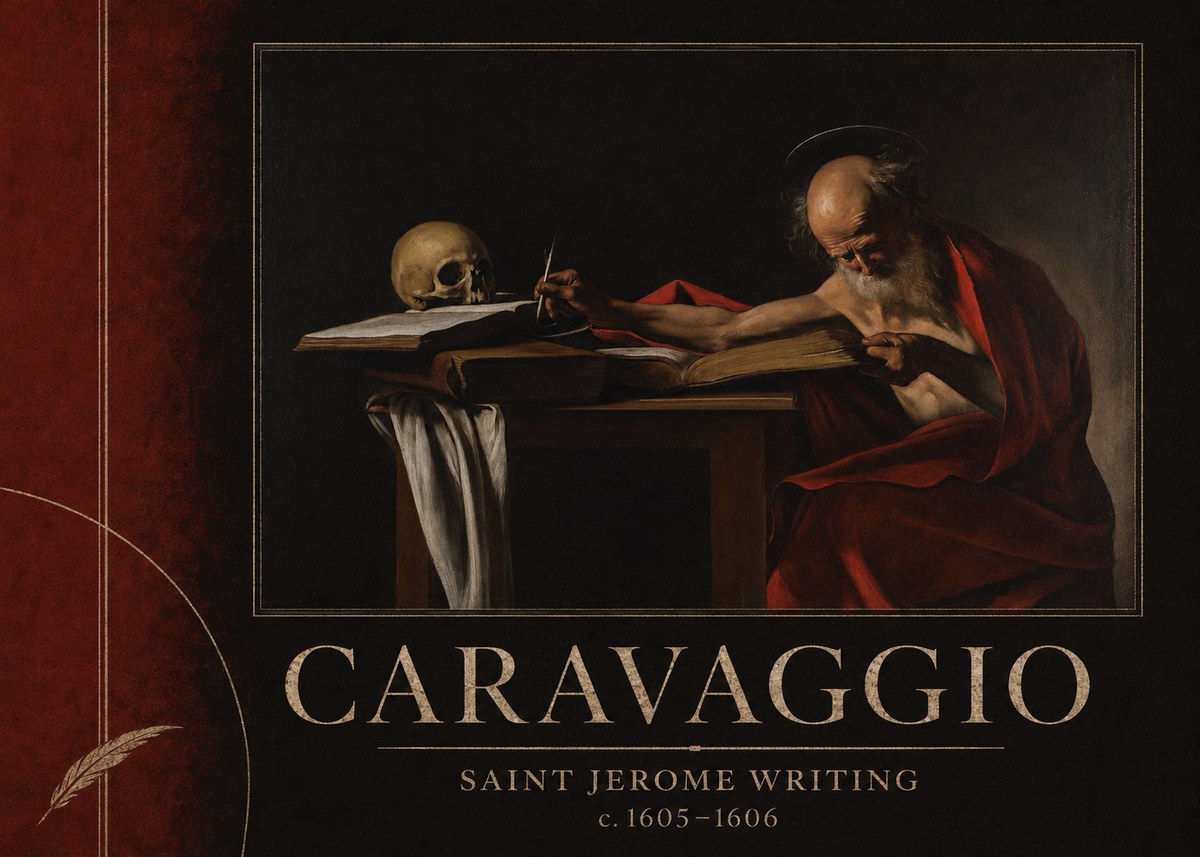 Michelangelo Merisi da Caravaggio Saint Jerome Writing I No2 - Poster