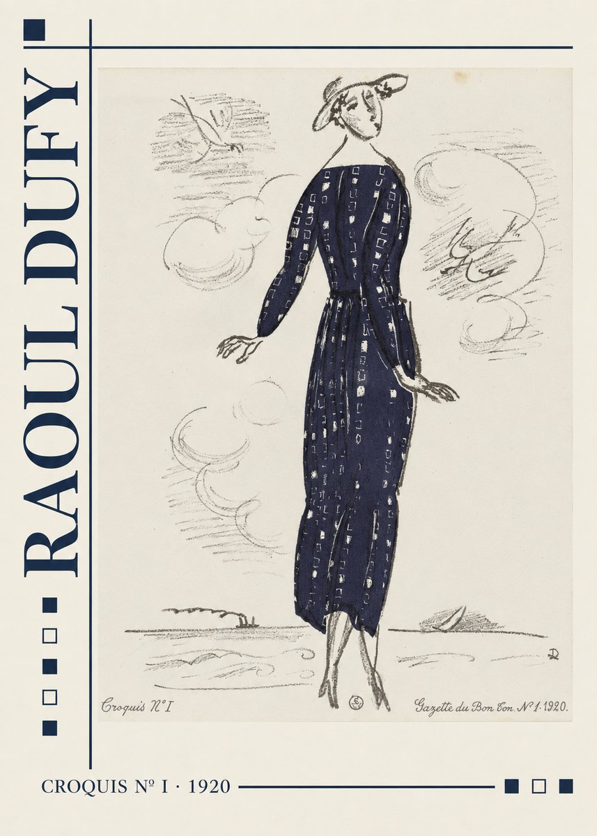 Raoul Dufy Croquis N° I · 1920 No2 - Poster