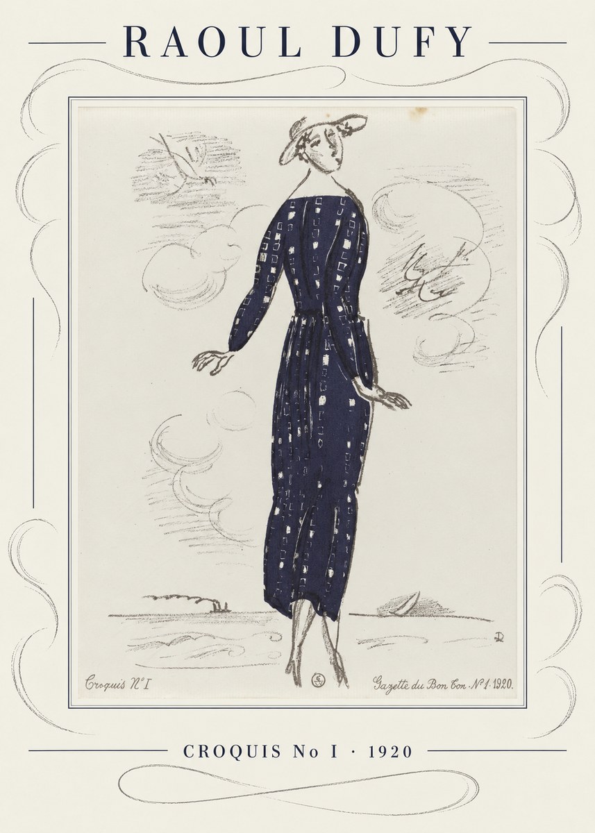 Raoul Dufy Croquis N° I · 1920 No3 - Poster