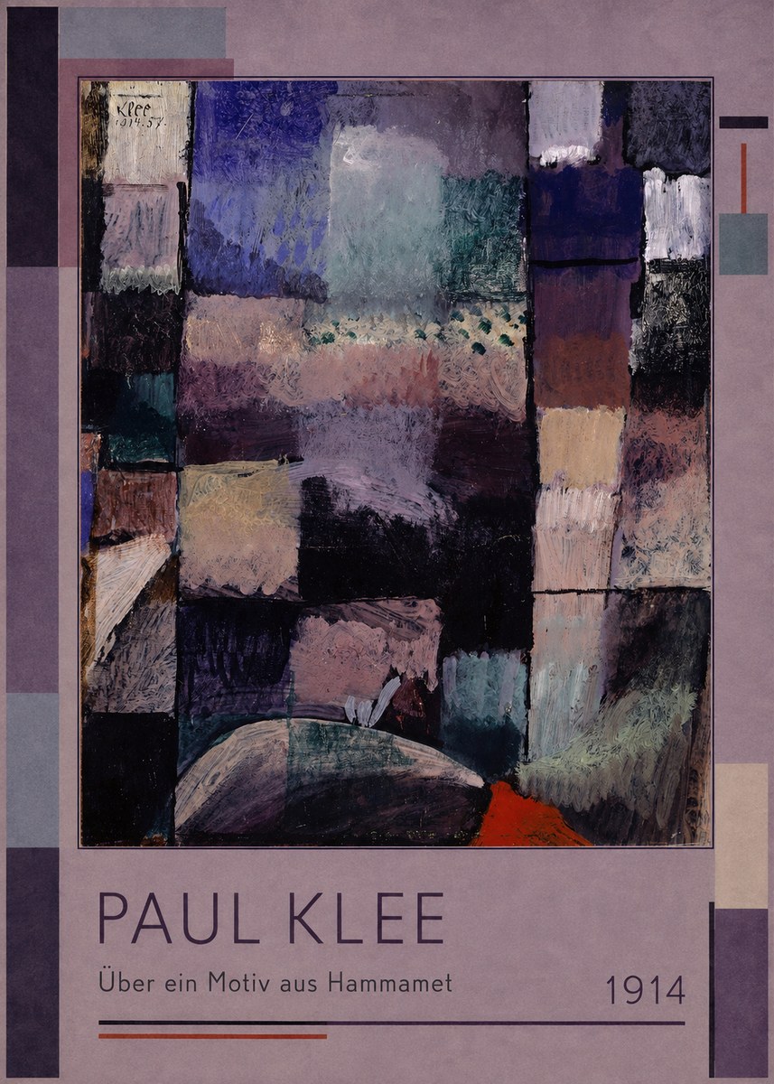 Paul Klee Über Ein Motiv Aus Hammamet No1 - Poster