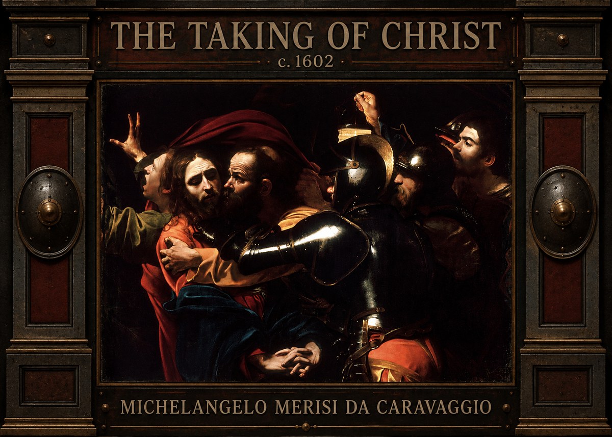Michelangelo Merisi da Caravaggio The Taking of Christ II No4 - Poster