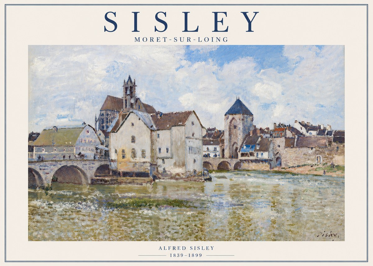 Sisley Moret-sur-loing No6 - Poster