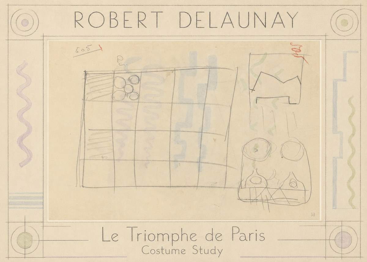 Robert Delaunay Le Triomphe De Paris - Costume Study No1 - Poster
