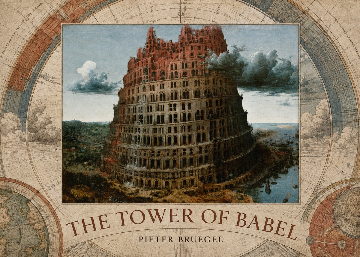 Pieter Bruegel The Tower of Babel XII No5 - Poster