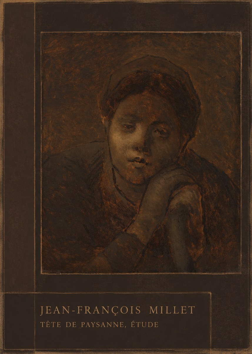 Jean-François Millet Tête De Paysanne, Étude No3 - Poster