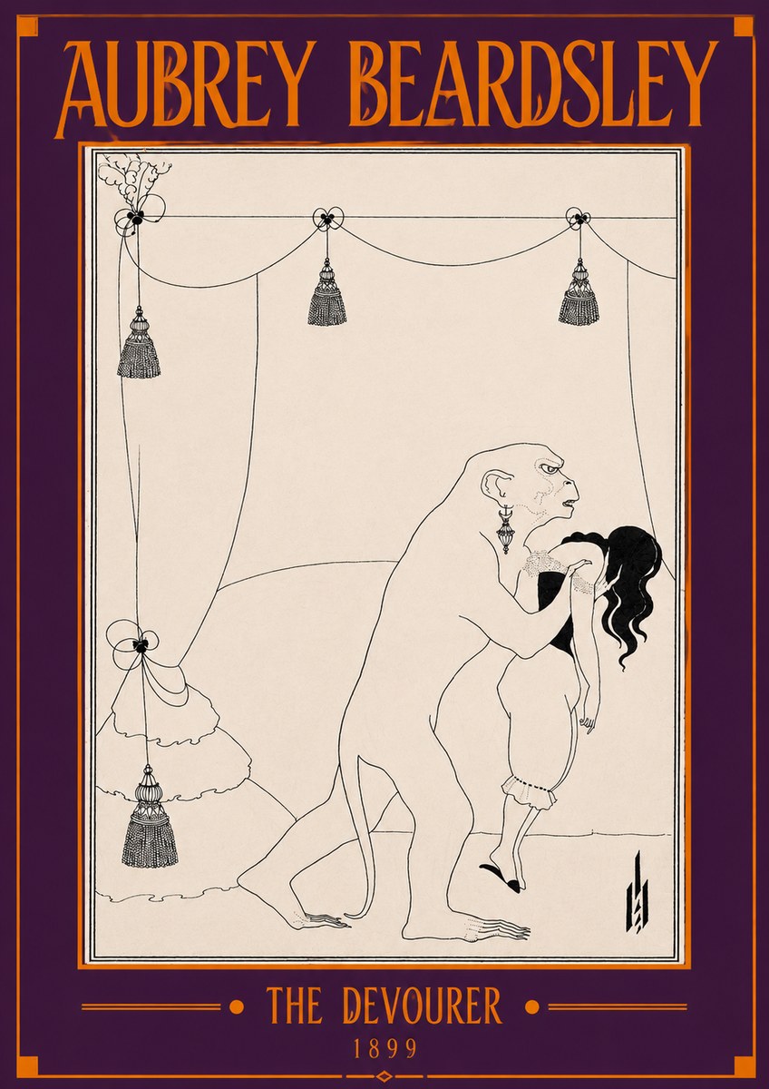 Aubrey Beardsley The Climax No4 - Poster