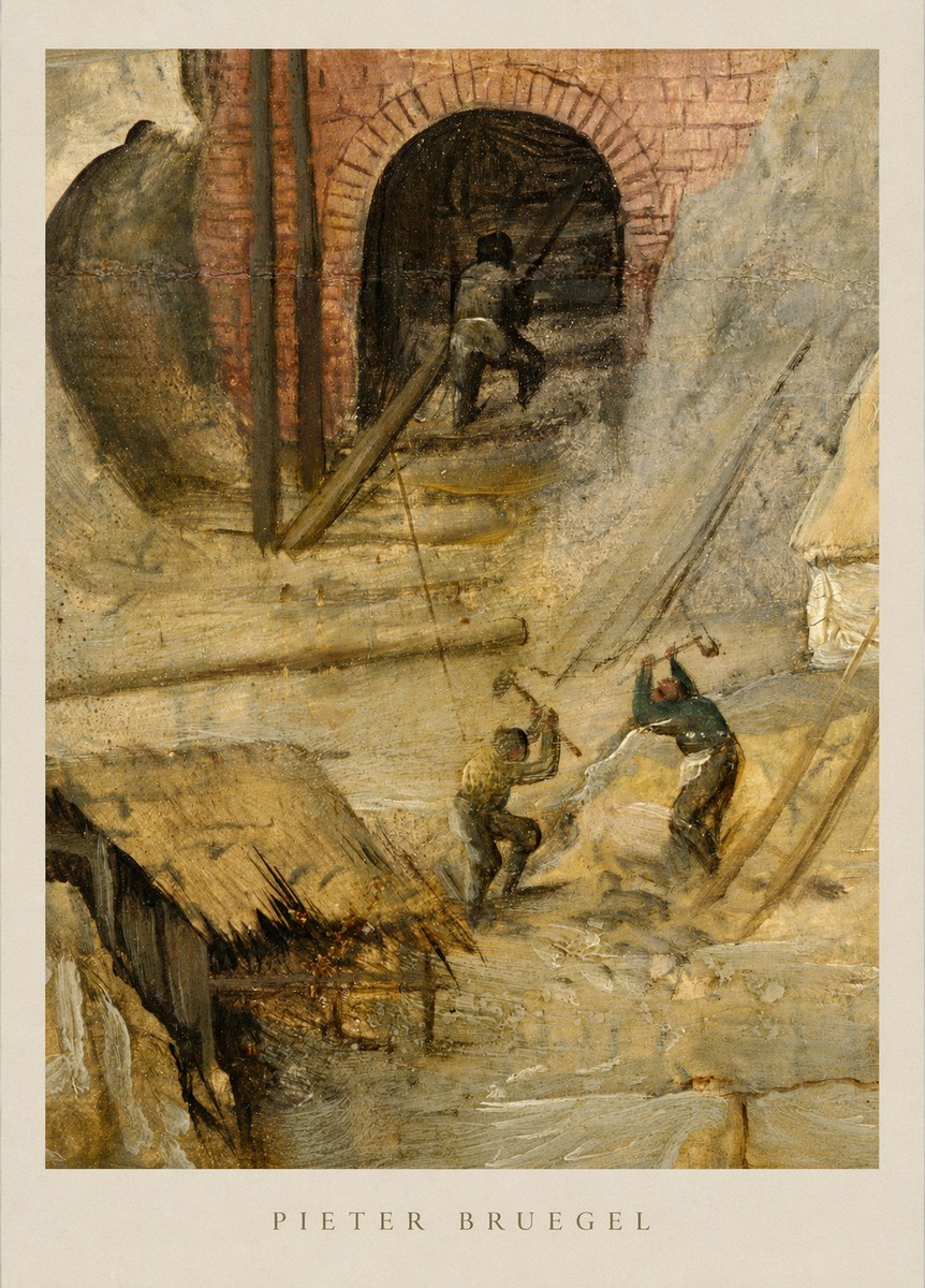 Pieter Bruegel The Miners No5 - Poster