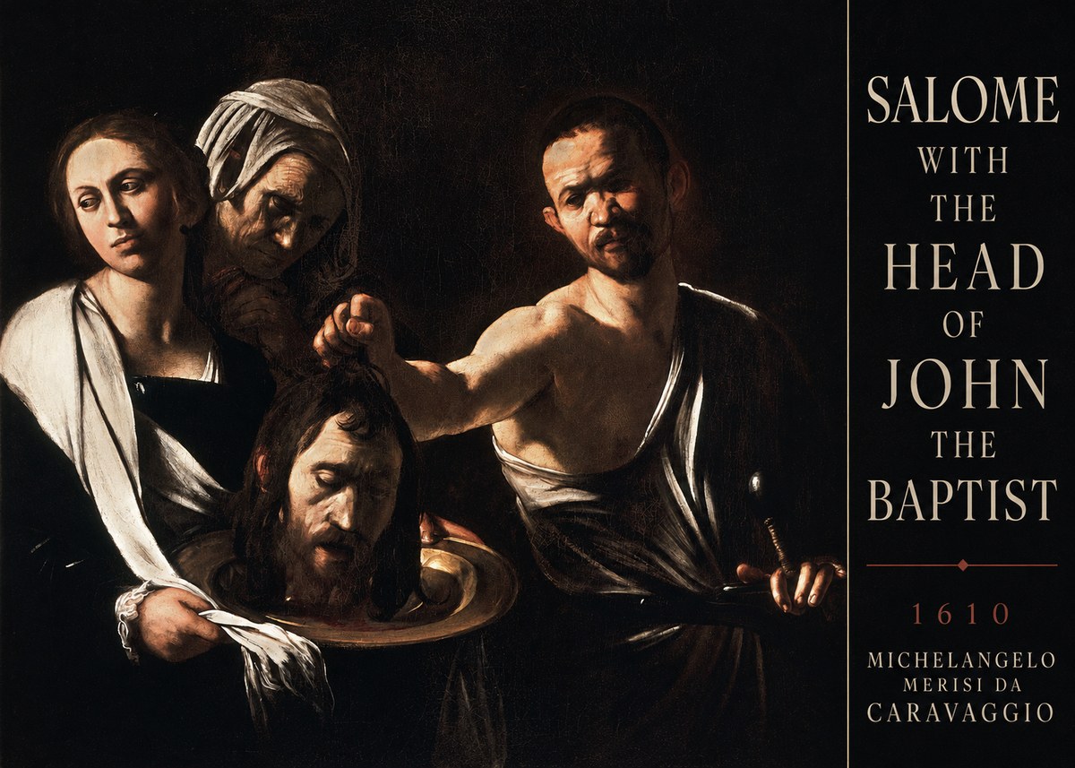 Michelangelo Merisi da Caravaggio Salome with the Head of John the Baptist No3 - Poster