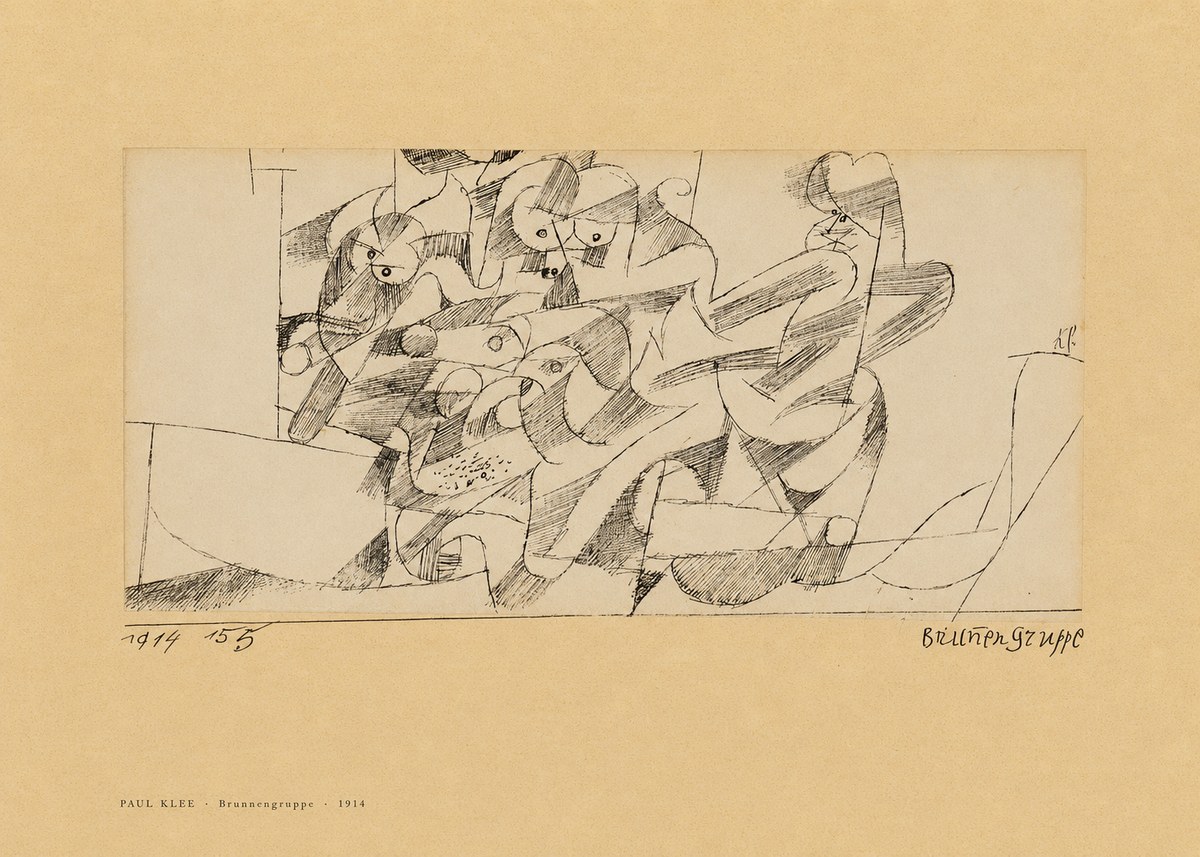 Paul Klee Brunnengruppe No6 - Poster
