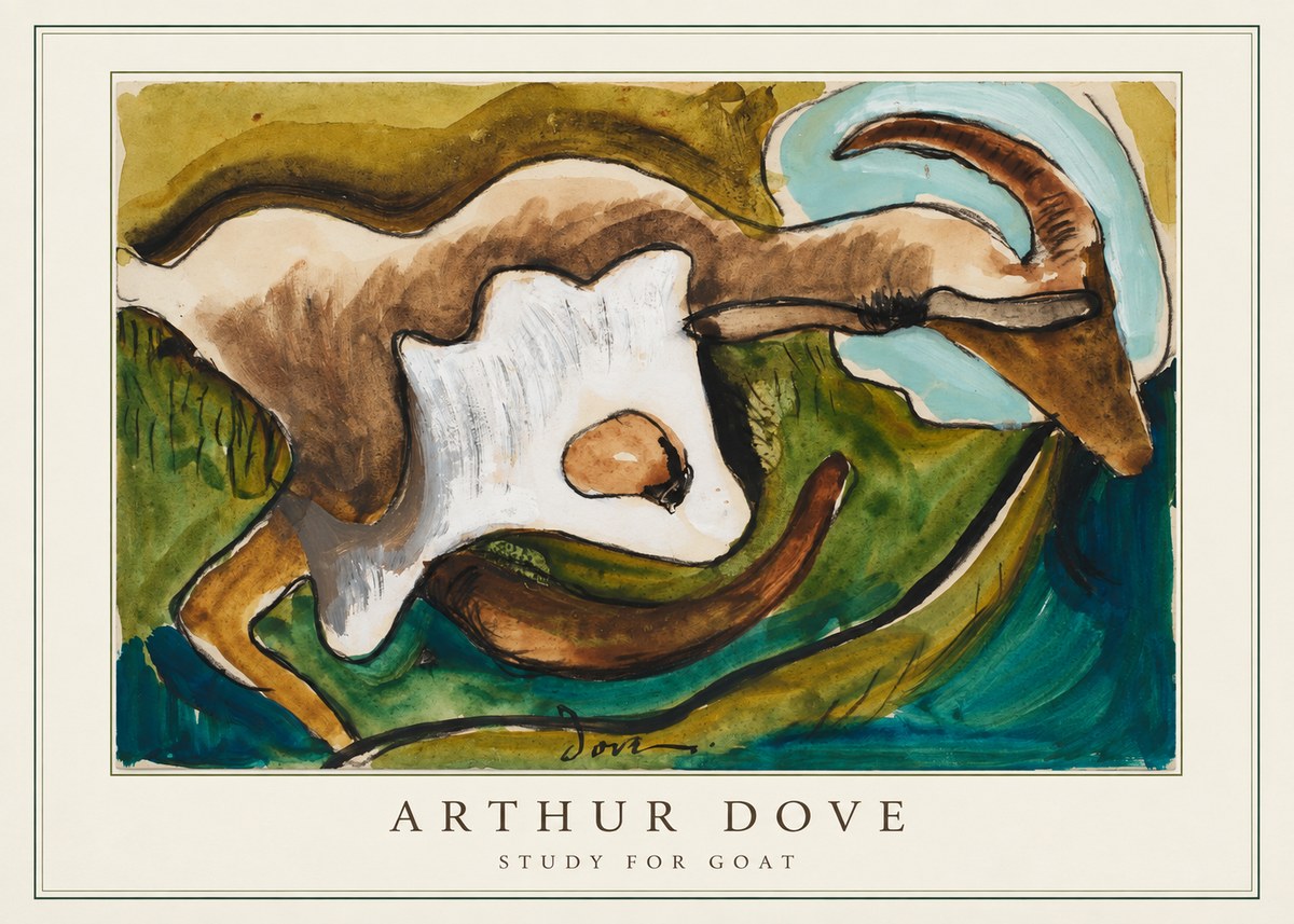 Arthur Dove Study for Goat No4 - Poster