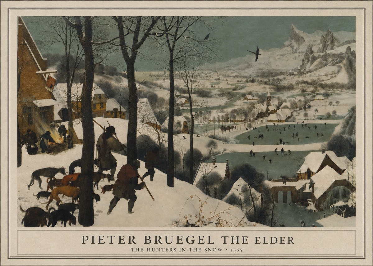 Pieter Bruegel The Hunters in the Snow II No1 - Poster