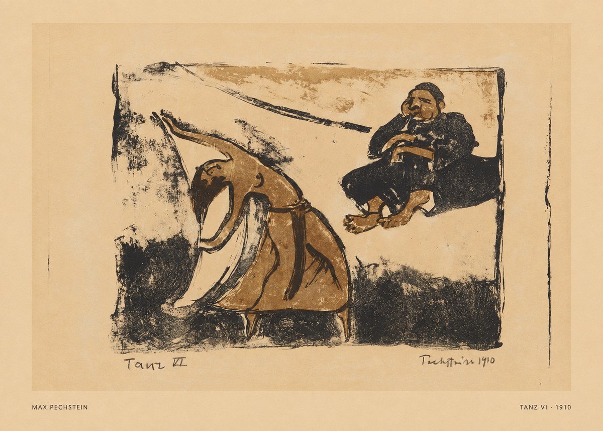 Max Pechstein Tanz Vi • 1910 No5 - Poster