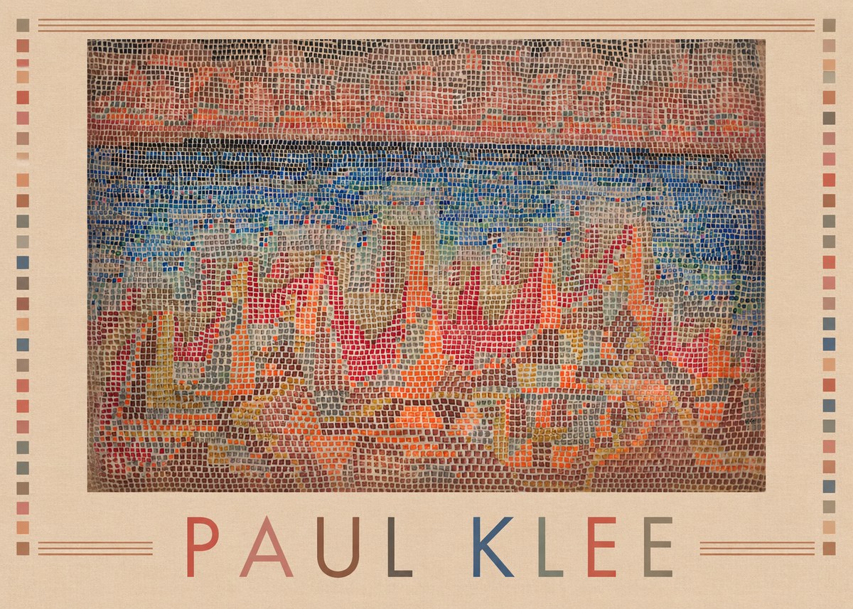 Paul Klee Abstract Gridded Composition No1 - Poster