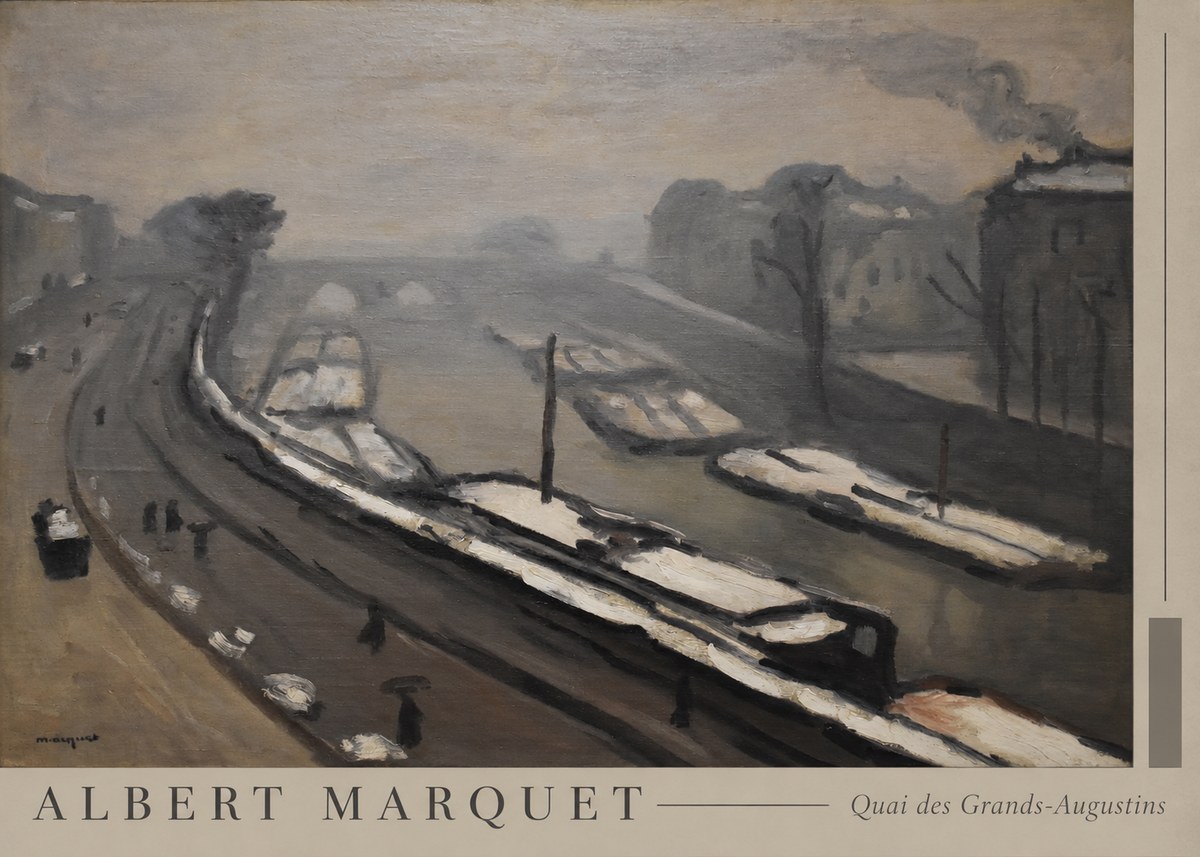 Albert Marquet Quai Des Grands-augustins No5 - Poster