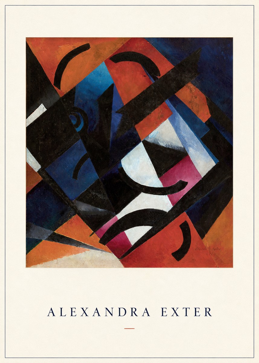 Alexandra Exter Abstract Composition No4 - Poster