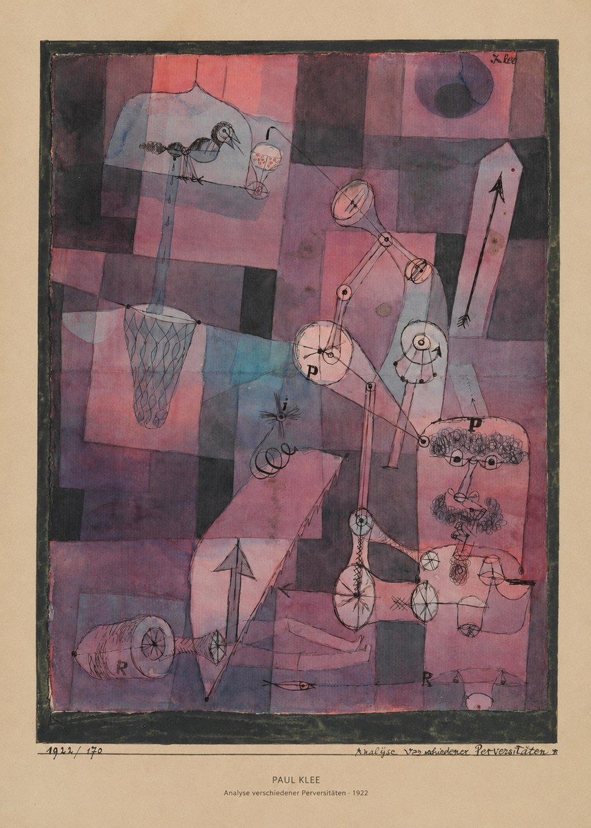 Paul Klee Analyse Verschiedener Perversitäten No5 - Poster