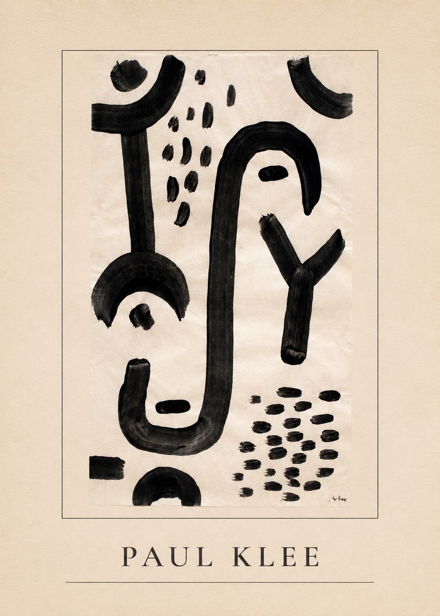 Paul Klee Face of the Goddess No3 - Poster