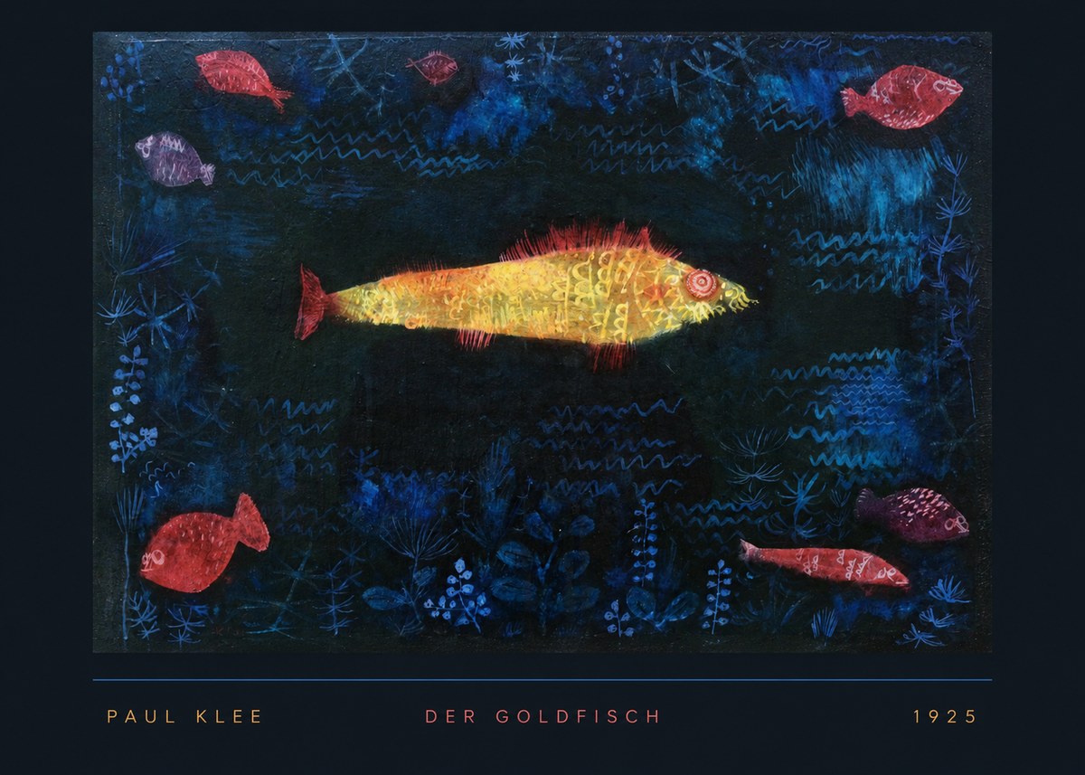 Paul Klee Der Goldfisch No5 - Poster