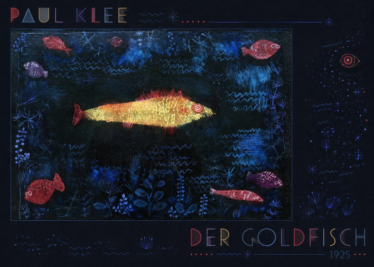 Paul Klee Der Goldfisch No6 - Poster