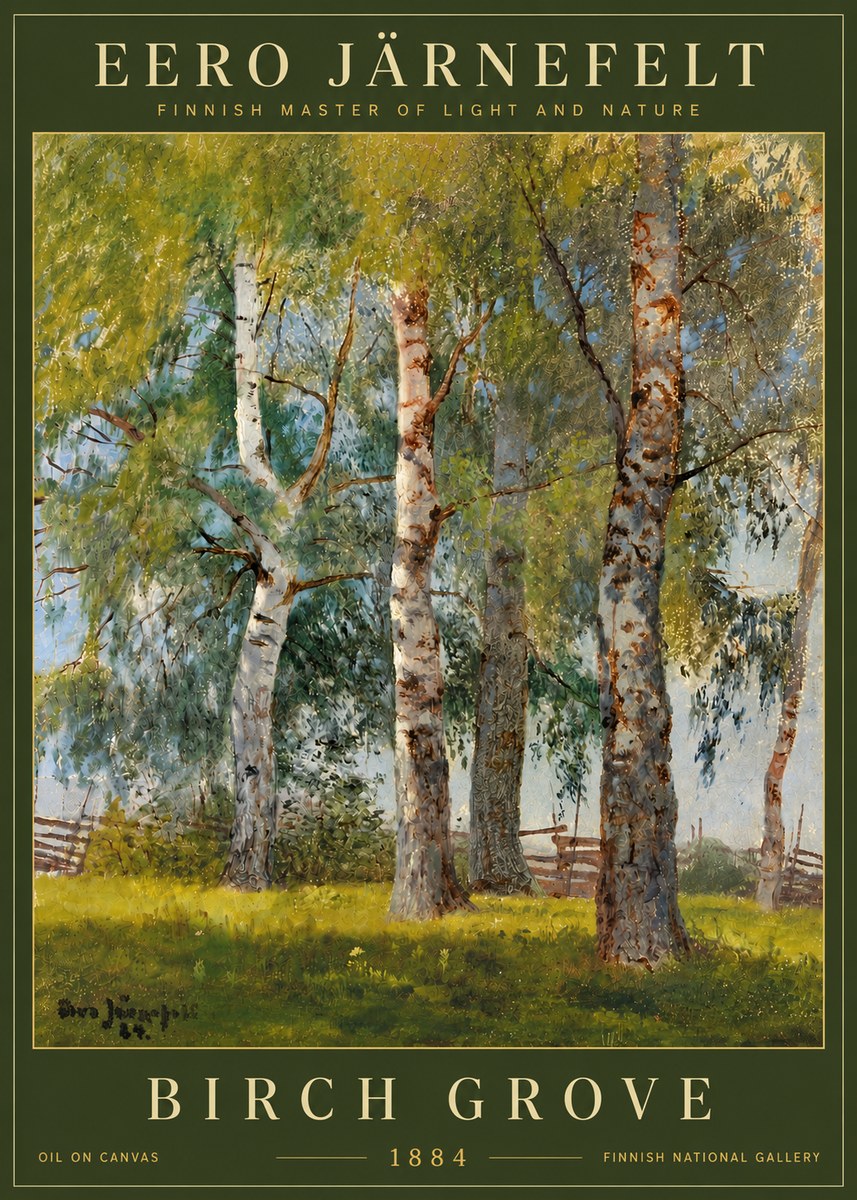 Eero Järnefelt Birch Grove No6 - Poster