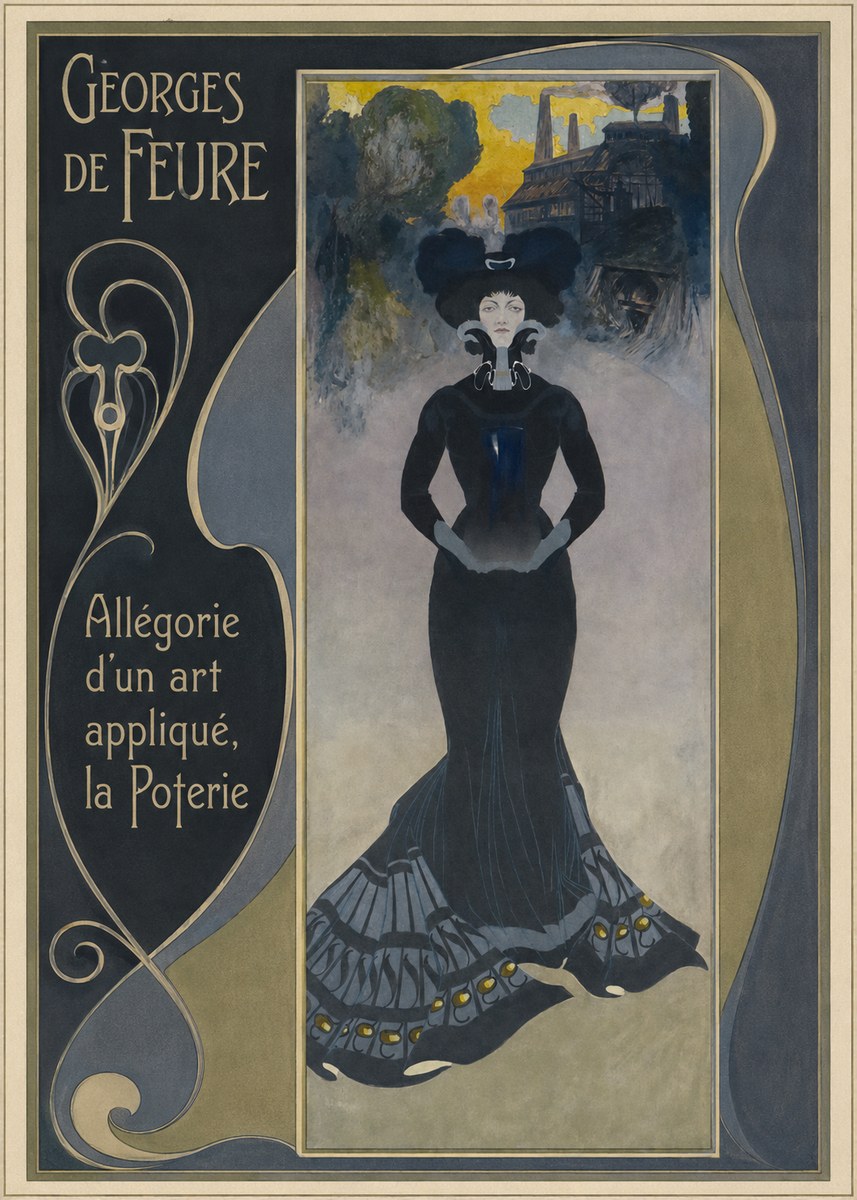 Georges de Feure Allégorie D'un Art Appliqué, La Poterie No2 - Poster
