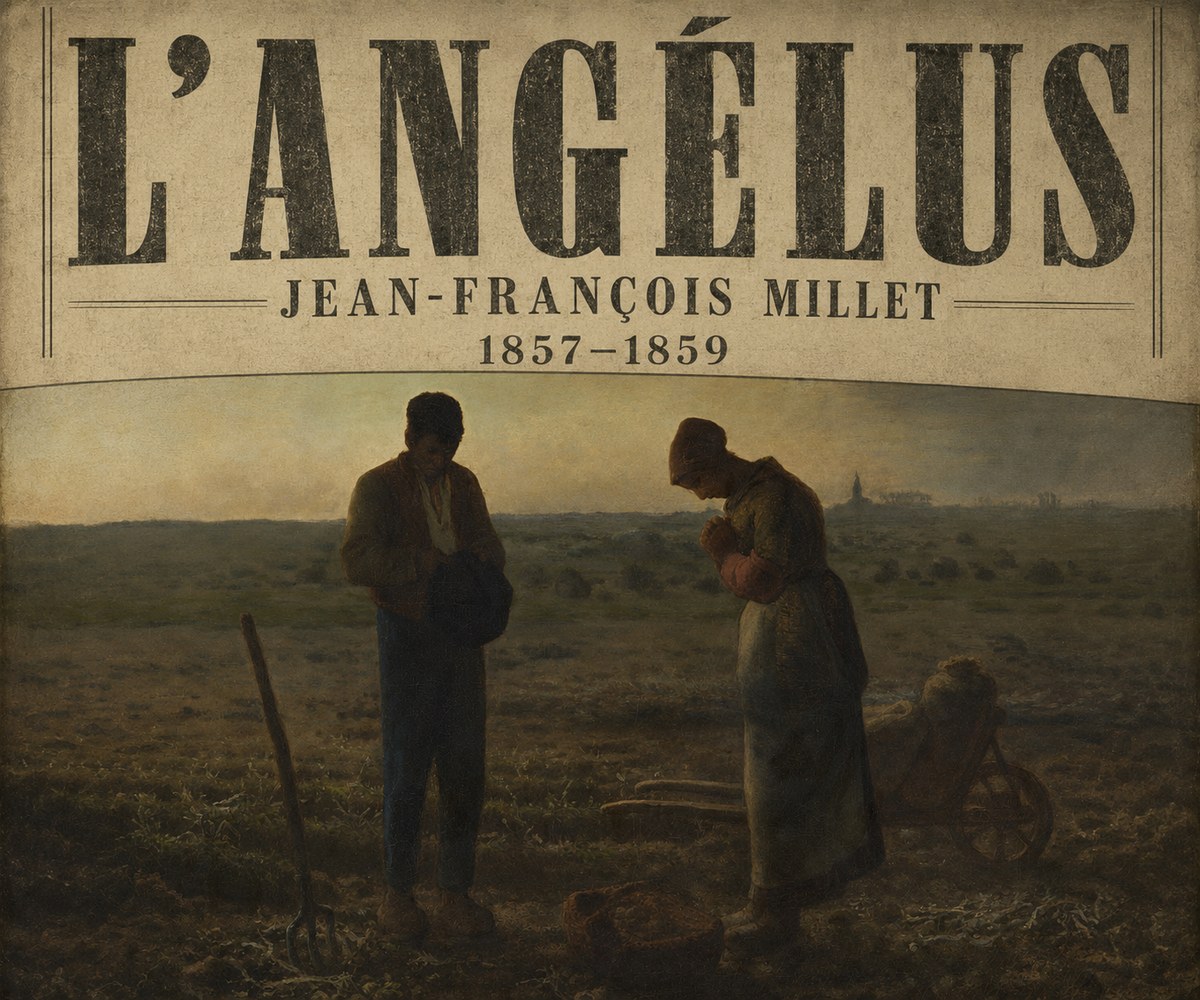 Jean-François Millet L'angélus I No6 - Poster